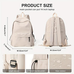 Preppy Style School Bag Lightweight Travel Backpack