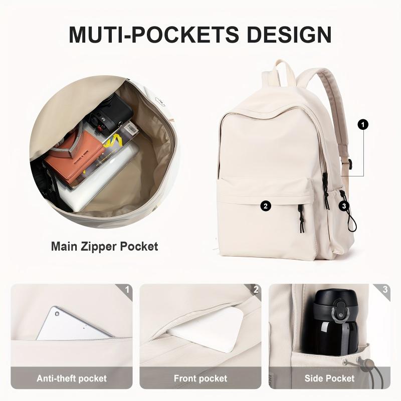 Preppy Style School Bag Lightweight Travel Backpack