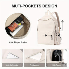 Preppy Style School Bag Lightweight Travel Backpack