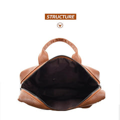 Casual Vintage Backpack Solid Rucksack Women's Travel Daypack