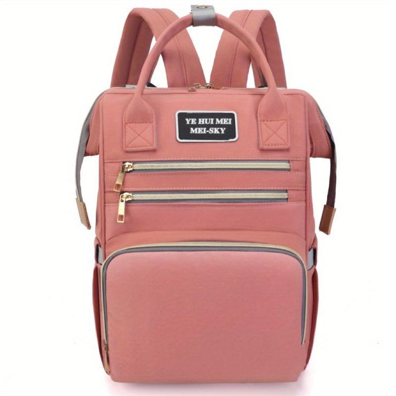 Large Capacity Diaper Bag Backpack Lightweight Travel Mommy Bag