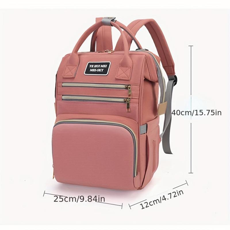 Large Capacity Diaper Bag Backpack Lightweight Travel Mommy Bag