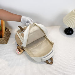 Colorblock Backpack Women's Casual Rucksack