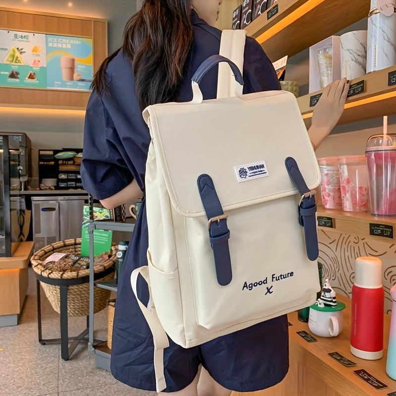 Japanese Style Flap Backpack Preppy Style Student School Bag