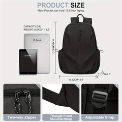Large Laptop Backpack Heavy Duty Travel Daypack Rucksack