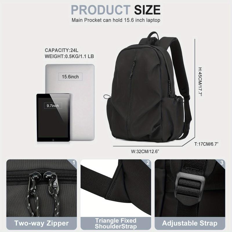 Large Laptop Backpack Heavy Duty Travel Daypack Rucksack