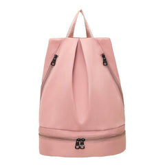 Large Capacity Ruched Backpack with Adjustable Strap