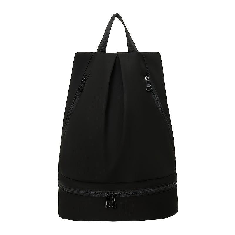 Large Capacity Ruched Backpack with Adjustable Strap