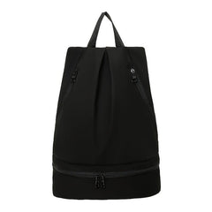 Large Capacity Ruched Backpack with Adjustable Strap
