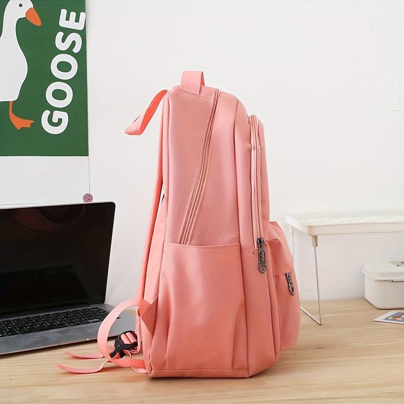 4PCS Large Capacity Backpack Set for Students Girls
