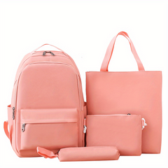 4PCS Large Capacity Backpack Set for Students Girls