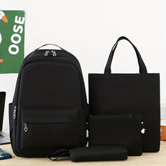 4PCS Large Capacity Backpack Set for Students Girls