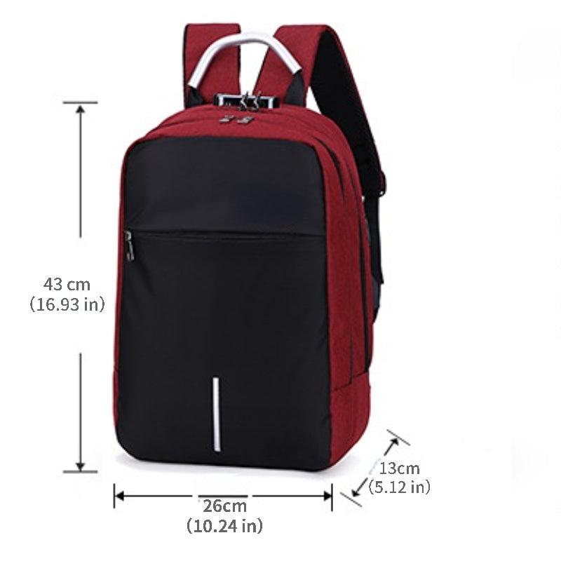 Anti Theft Backpack Casual Laptop Bag with USB Charging Port