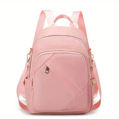 Solid Casual Backpack Adjustable Rucksack Women's Daypack