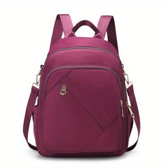 Solid Casual Backpack Adjustable Rucksack Women's Daypack
