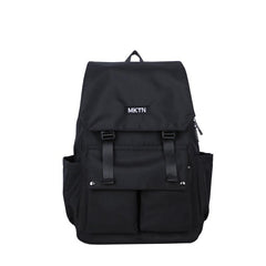 Nylon Flap Backpack Buckle Student Schoolbag Casual Travel Bookbag