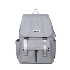 Nylon Flap Backpack Buckle Student Schoolbag Casual Travel Bookbag