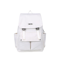 Nylon Flap Backpack Buckle Student Schoolbag Casual Travel Bookbag
