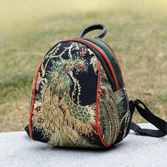 Phoenix Sequin Embroidery Mini Backpack For Women