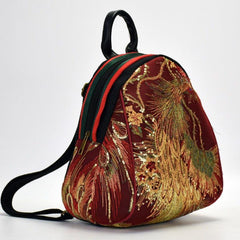 Phoenix Sequin Embroidery Mini Backpack For Women