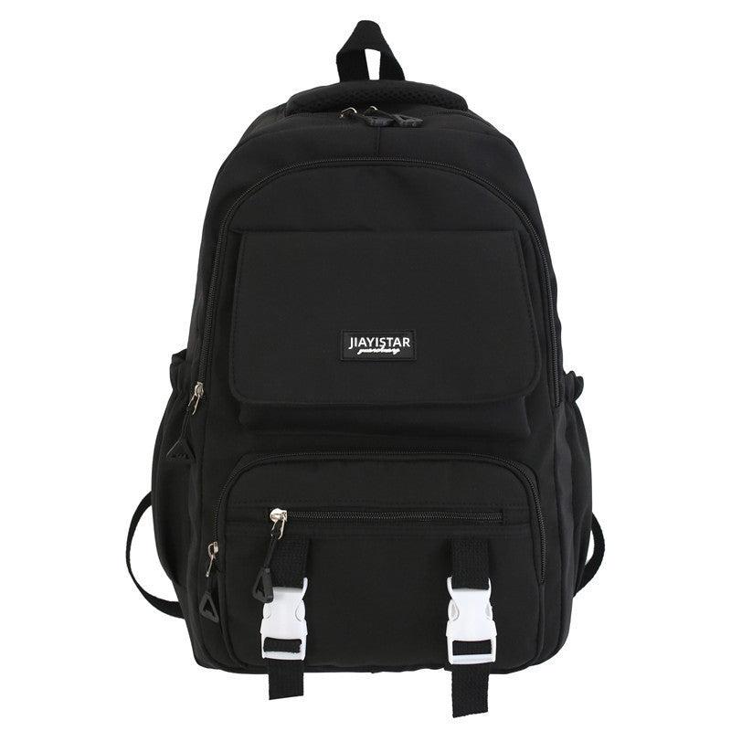 Stylish Letter Patch Zipper Backpack for Travel