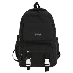 Stylish Letter Patch Zipper Backpack for Travel