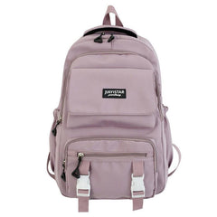 Stylish Letter Patch Zipper Backpack for Travel