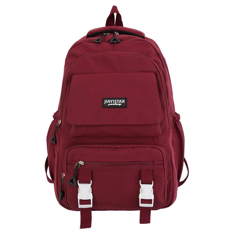 Stylish Letter Patch Zipper Backpack for Travel