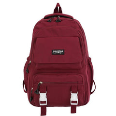 Stylish Letter Patch Zipper Backpack for Travel