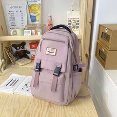 Large Capacity Flap Backpack School Bag for Students
