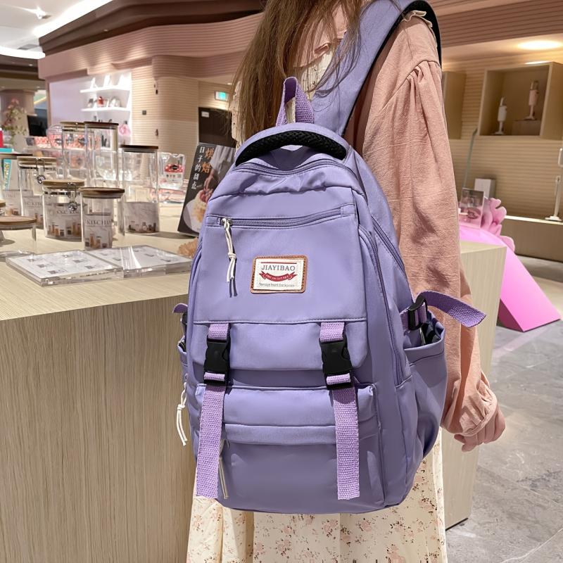 Large Capacity Flap Backpack School Bag for Students