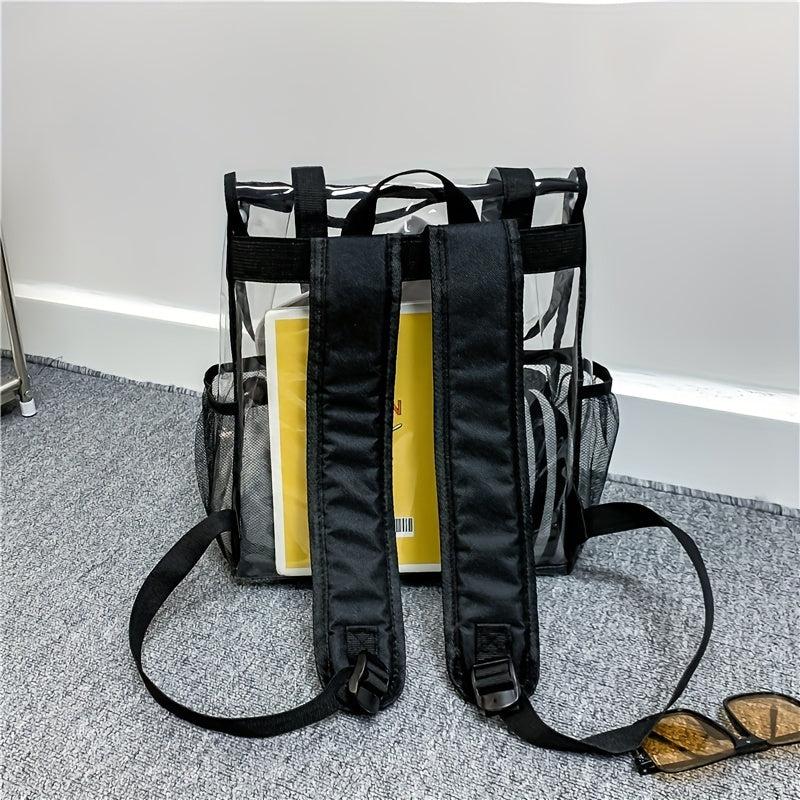 Clear PVC Backpack Waterproof Heavy Duty Daypack Large Bag