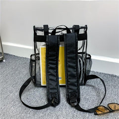 Clear PVC Backpack Waterproof Heavy Duty Daypack Large Bag