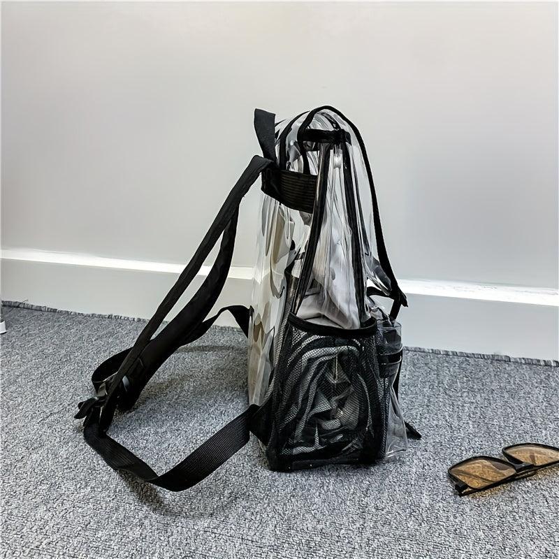 Clear PVC Backpack Waterproof Heavy Duty Daypack Large Bag