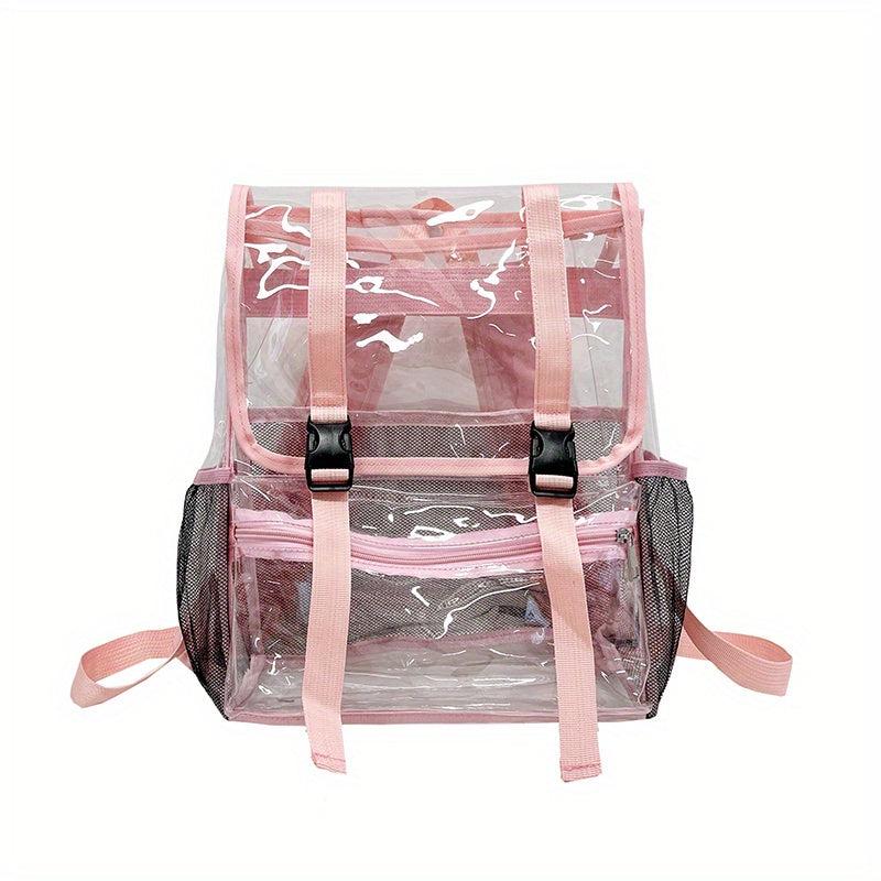 Clear PVC Backpack Waterproof Heavy Duty Daypack Large Bag