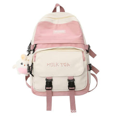 Nylon Front Flap Pockets Backpack for Work & School