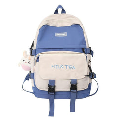 Nylon Front Flap Pockets Backpack for Work & School