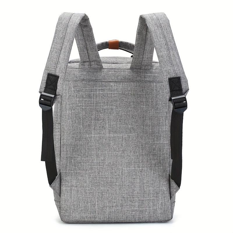 3 Pcs Casual Bag Sets Solid Backpack With Crossbody Bag & Clutch Wallet