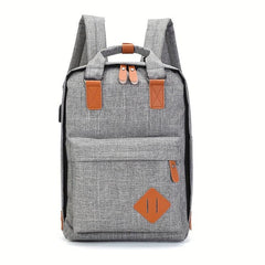 3 Pcs Casual Bag Sets Solid Backpack With Crossbody Bag & Clutch Wallet