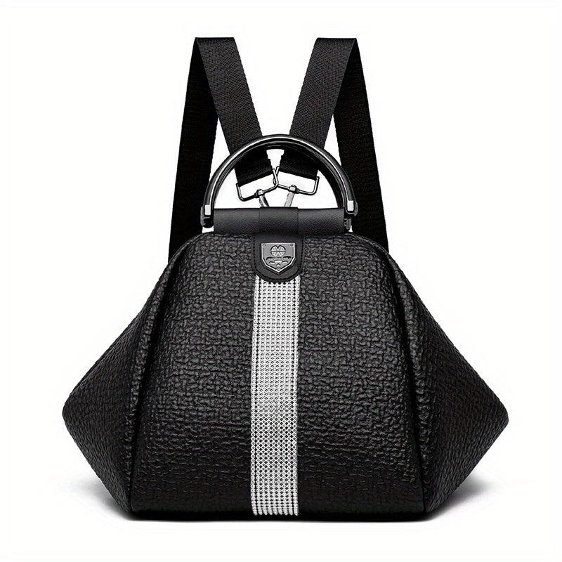 Mini Rhinestone Small Backpack Foldable Shoulder Bag
