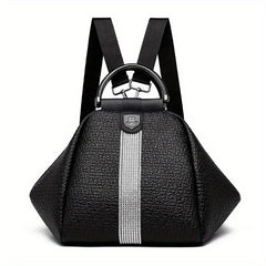 Mini Rhinestone Small Backpack Foldable Shoulder Bag
