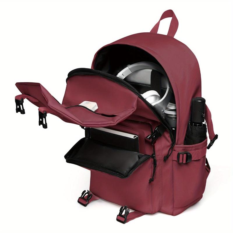 Large Capacity Minimalist Backpack Solid Preppy School Daypack