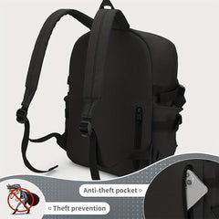 Large Capacity Minimalist Backpack Solid Preppy School Daypack