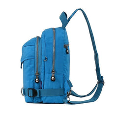 Nylon Sling Bag Backpack Purse Zipper Daypack for Travel Sports