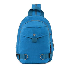 Nylon Sling Bag Backpack Purse Zipper Daypack for Travel Sports