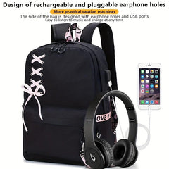 Y2K Bow Decor Travel Backpack Large Capacity