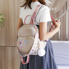 Floral Embroidery Backpack Purse Vintage Travel School Bag