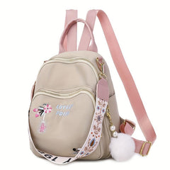 Floral Embroidery Backpack Purse Vintage Travel School Bag