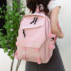 Large Capacity Nylon Waterproof Backpack Lightweight School Travel Bag