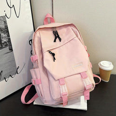 Large Capacity Nylon Waterproof Backpack Lightweight School Travel Bag